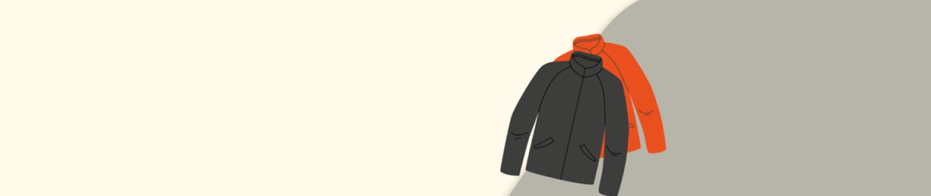 Text reads 'Save money on your band's clothing with ARC workwear' with an image of two jackets, one black, one orange to the right."